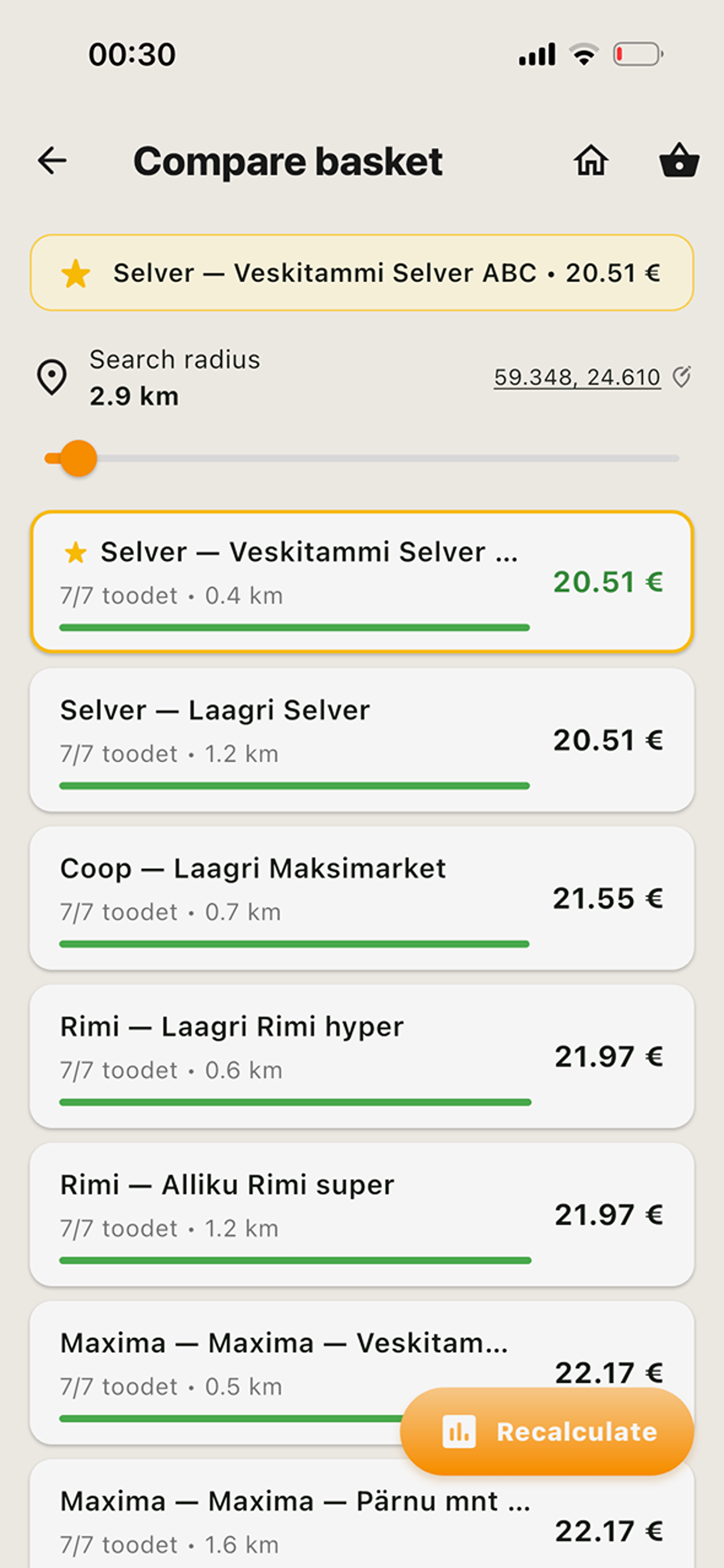 Hinnavõrdlus